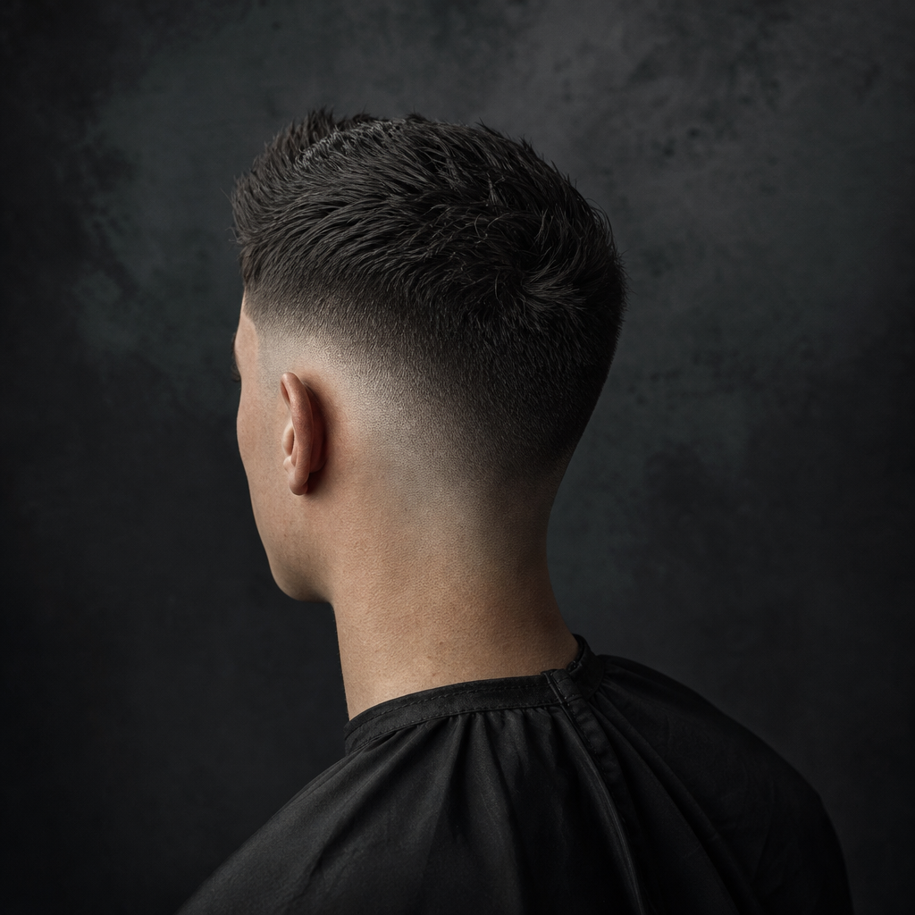 Skin fade detail at Slate & Comb Barbers
