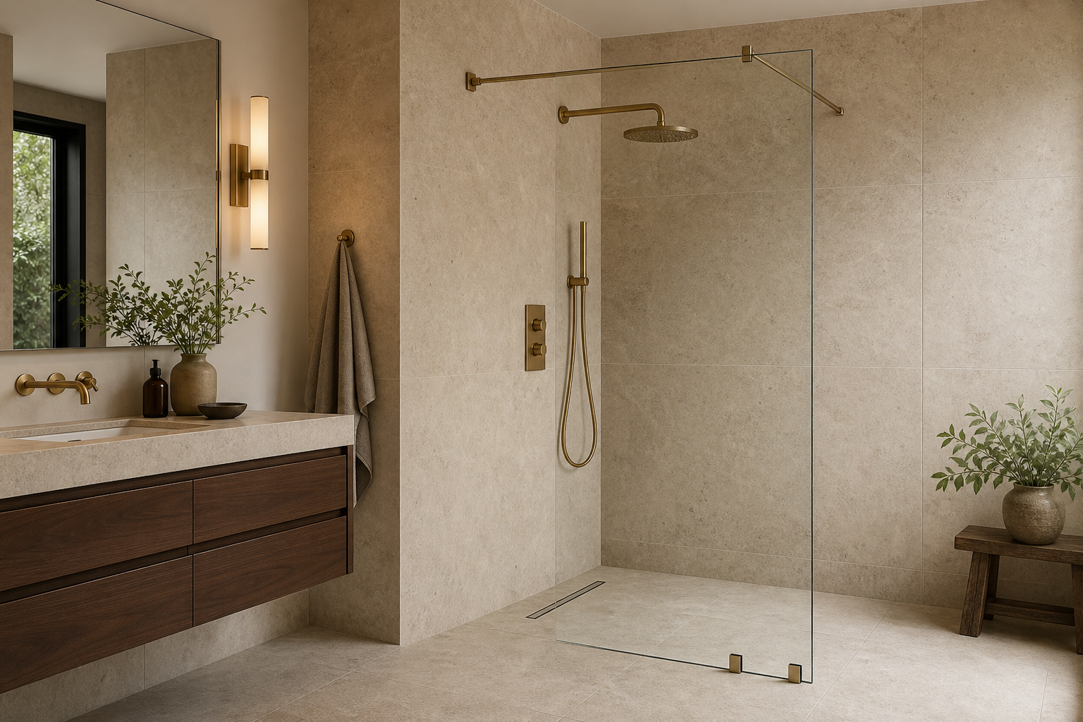 Walk-in shower upgrade in Sunderland