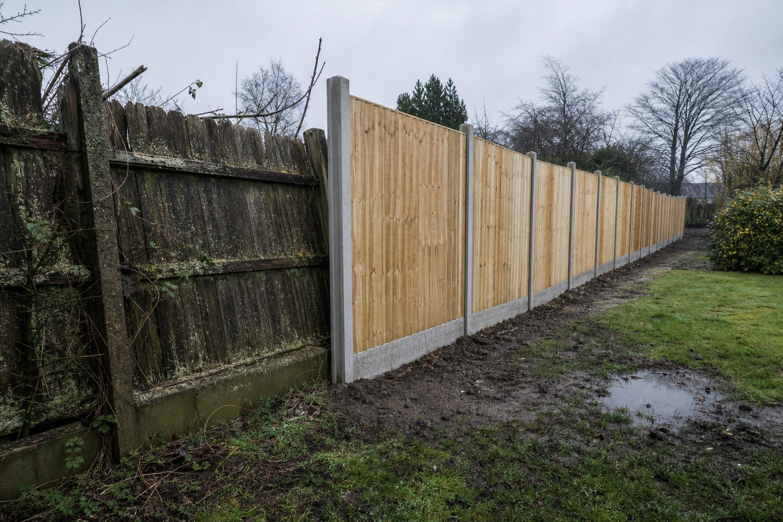 Finished privacy run fencing proof image