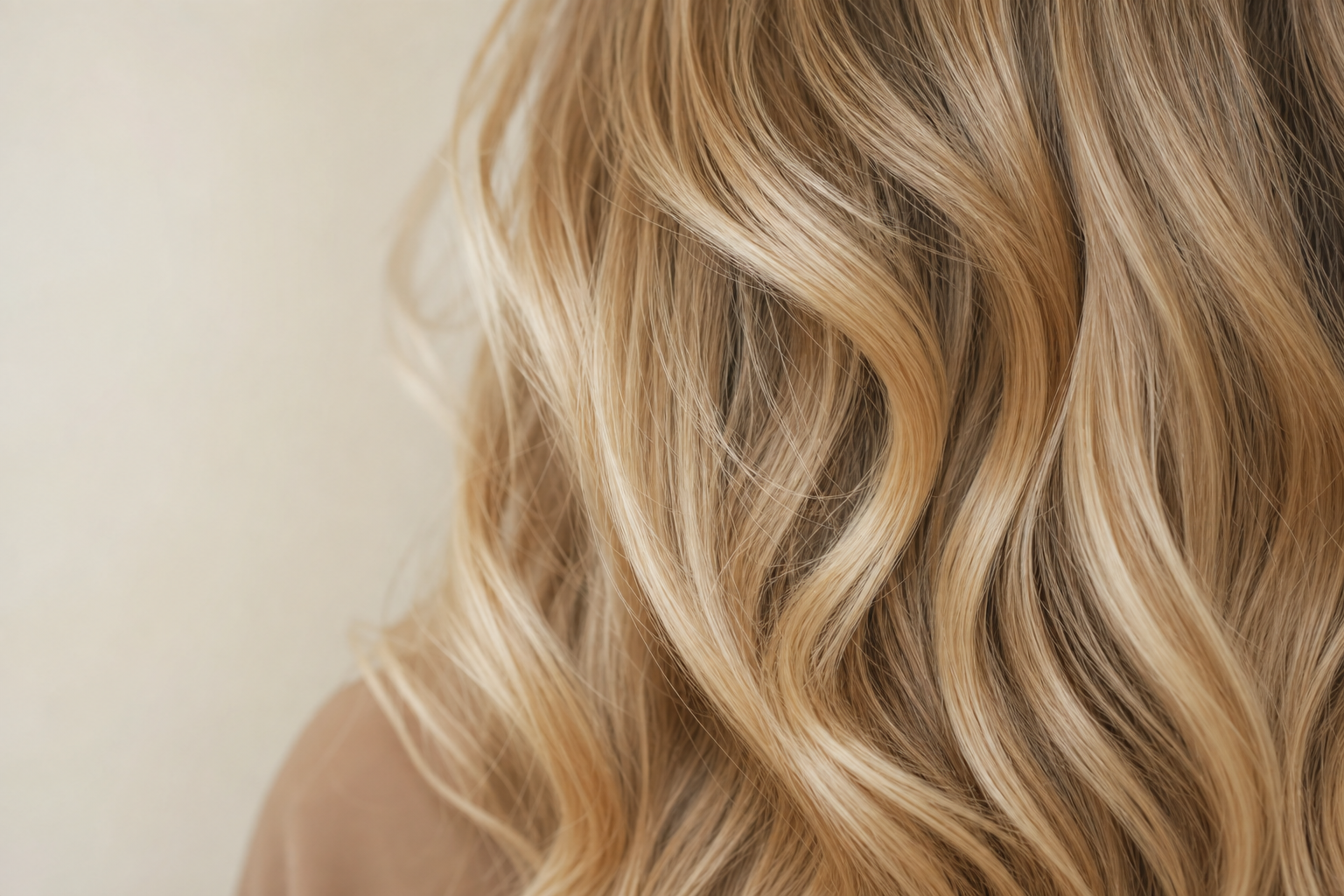 Lived-in blonde hair texture
