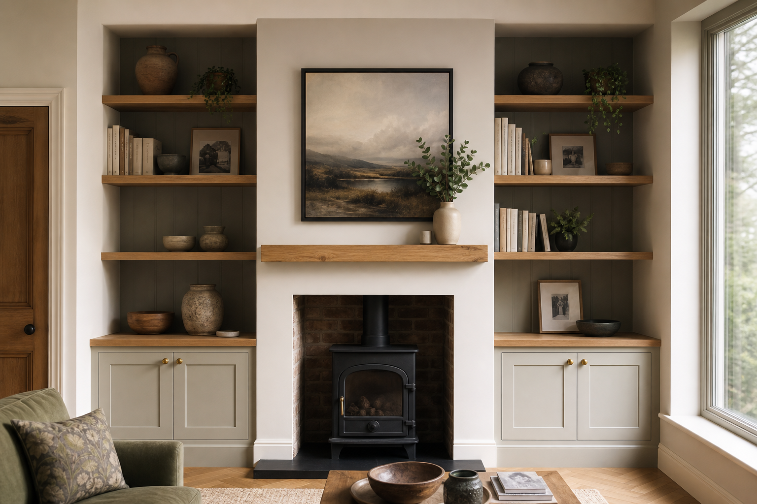 Photo-like joinery example for alcove units