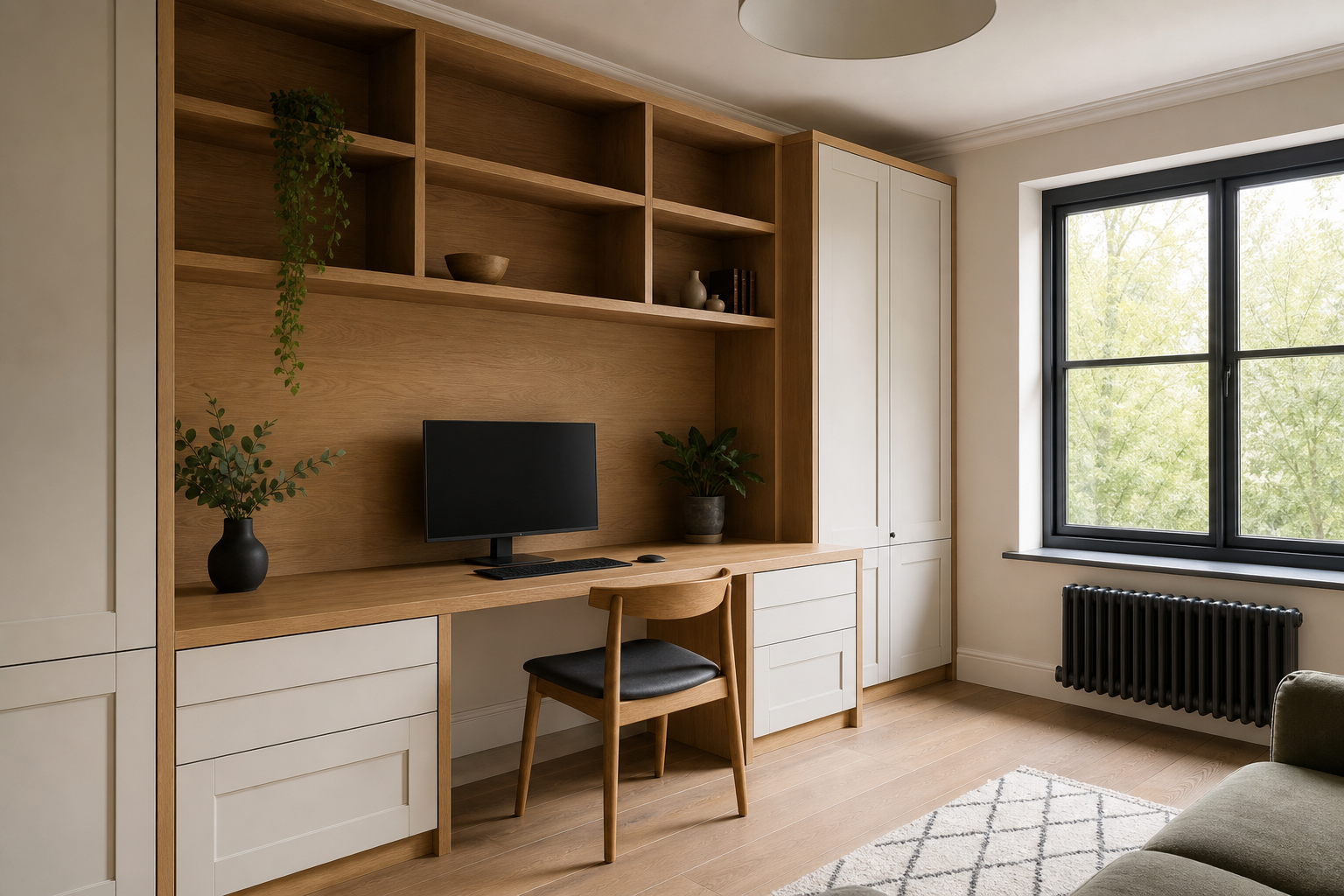 Photo-like joinery example for home offices