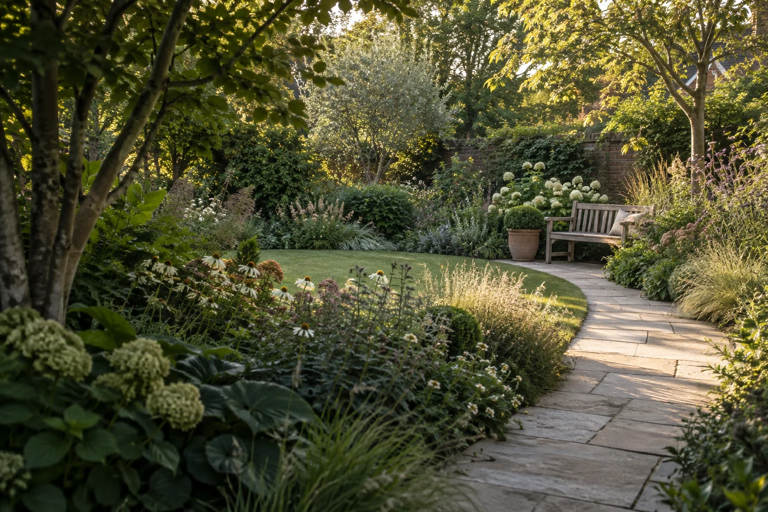 Landscaper concept imagery from the Mere & Moss Gardens demo
