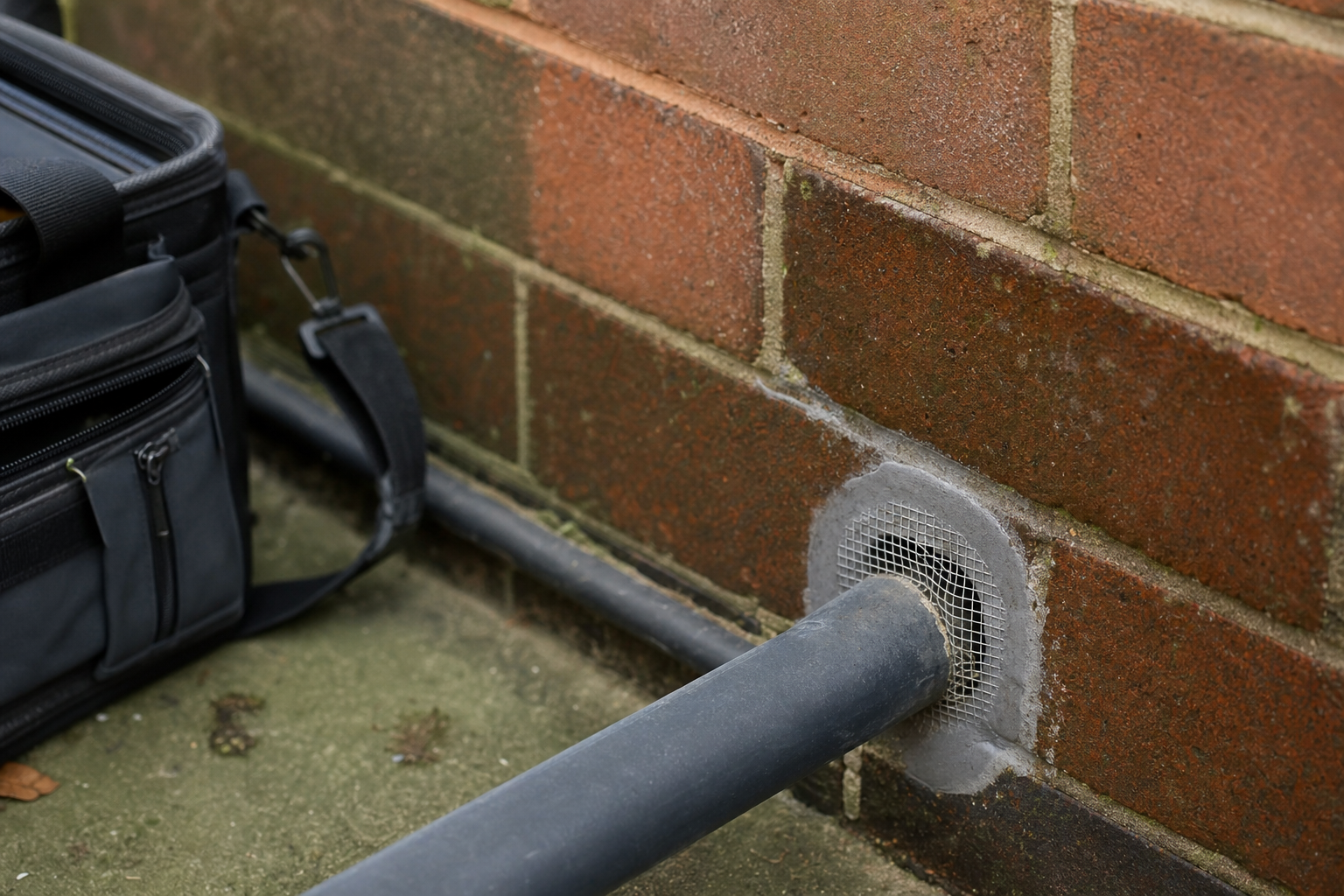 Sealed gap detail after pest-control aftercare advice