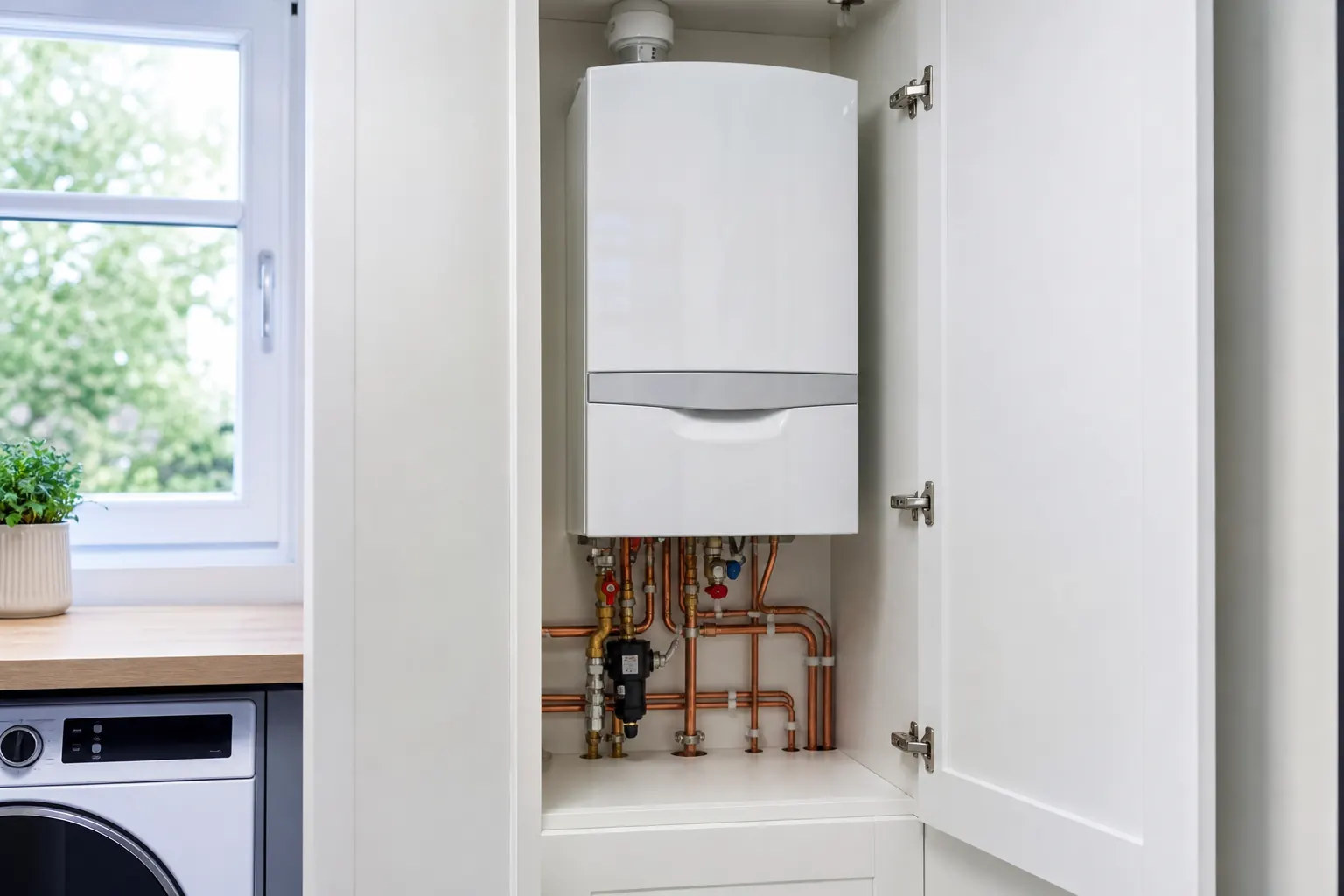 Combi boiler replacement in Standish recent work image