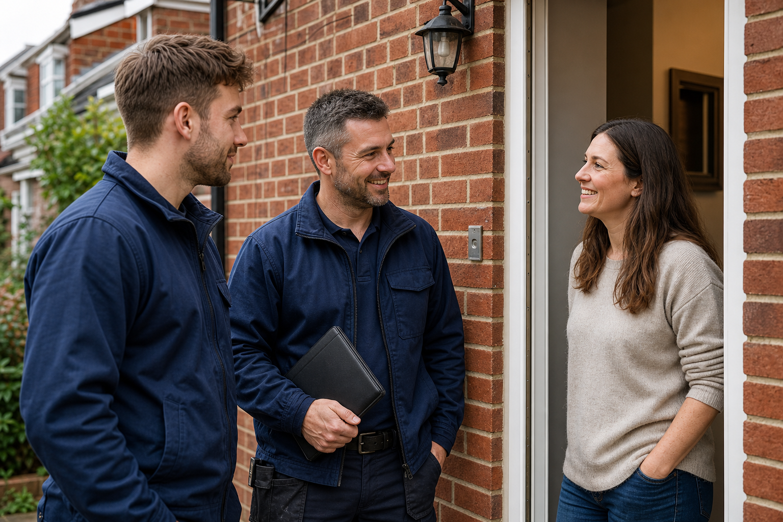 Family-run Ribble and Vale team outside a local home