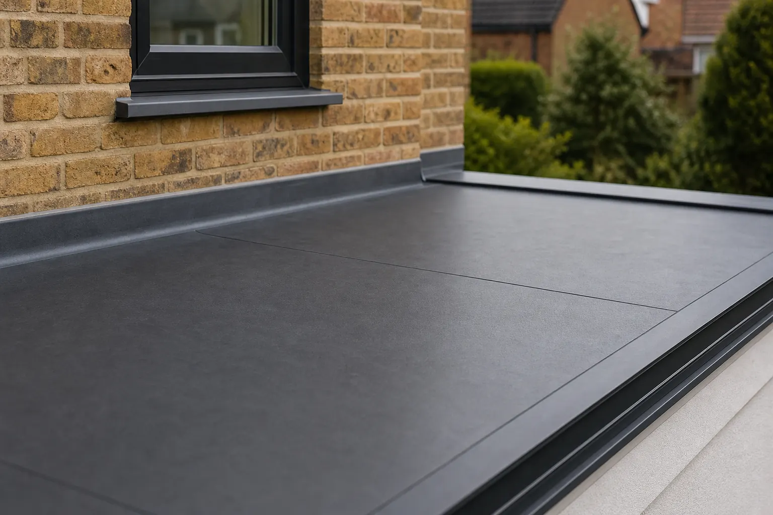 Flat roof repairs roof detail